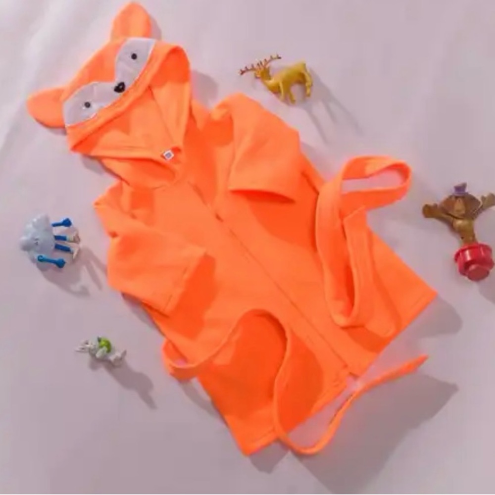 Orange Fox Baby/Toddler Bath Towel/Robe